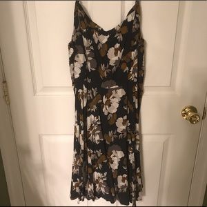 Navy blue floral sundress