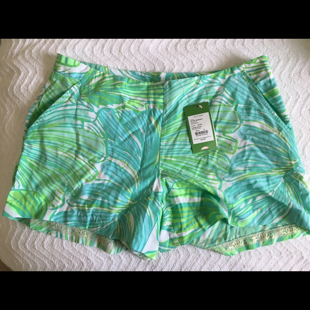 NWT Lilly Pulitzer Palm Fronds Jeannie Shorts