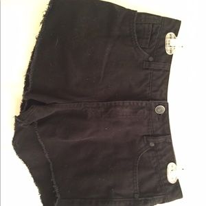 Charlotte Russe black denim shorts