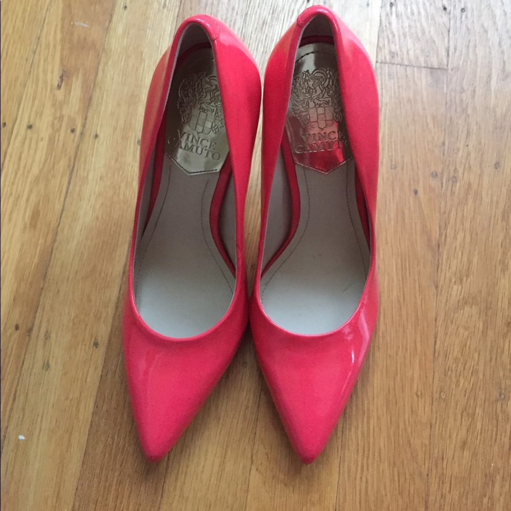 Bright pink Vince Camino heels