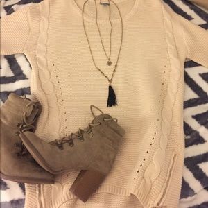 Off-White Sweater Dress