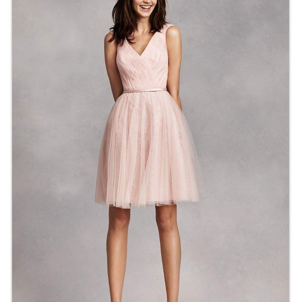 🆕 Vera Wang Blush bridesmaids dress!! Homecoming