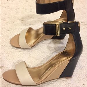 Marc Fisher fashion wedge with ankle strap