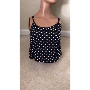 polka dot crop top