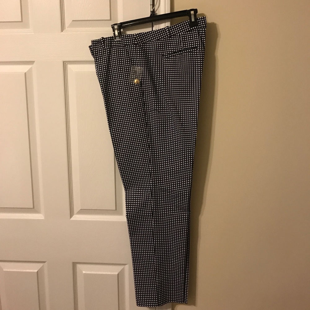 Michael Kors Dark navy & white pants, new