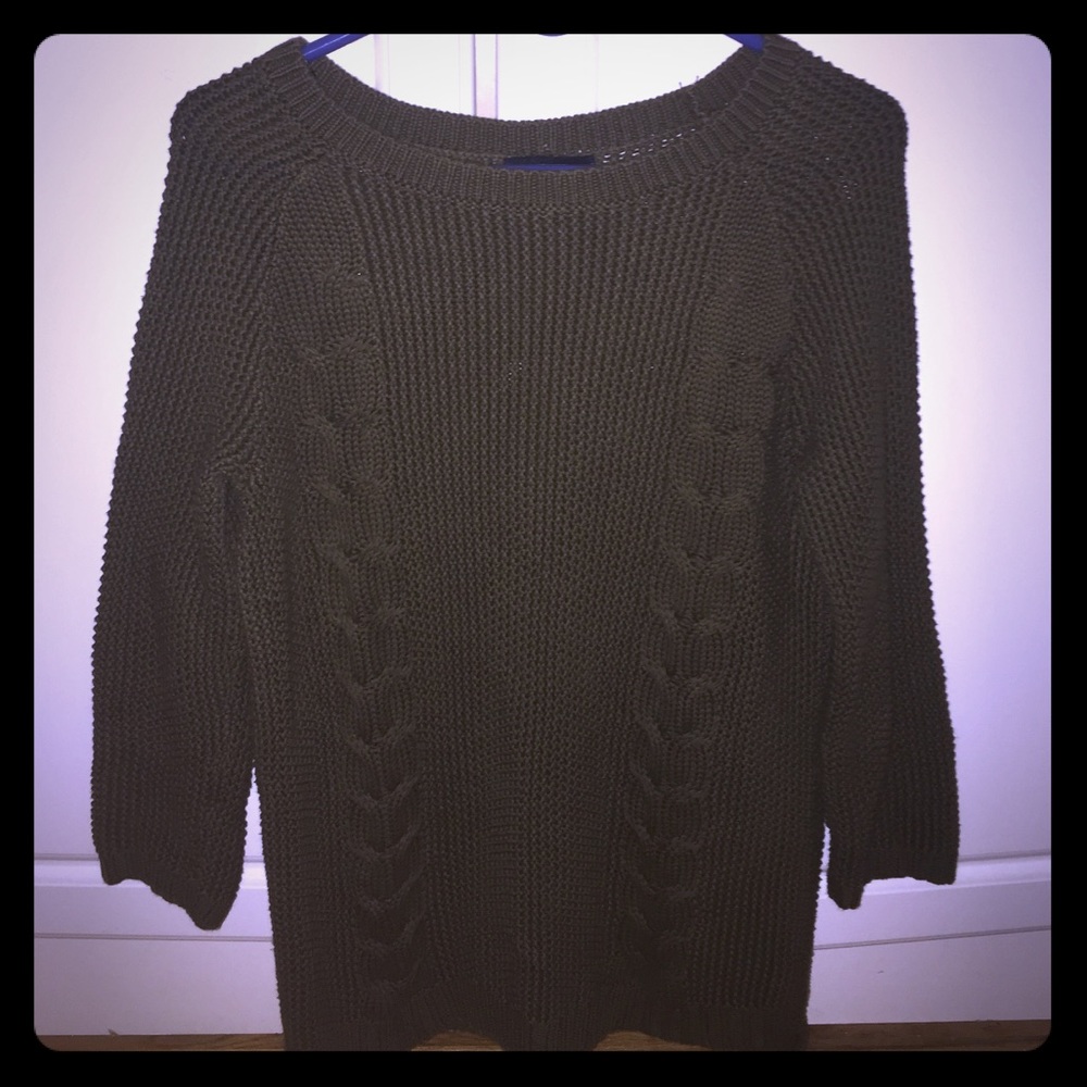 Cynthia Rowley Large Buttoned-Back Sweater!