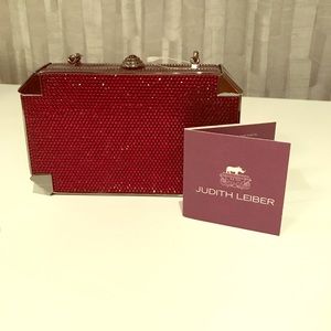 Judith Lieber Crystal Minaudiere Clutch