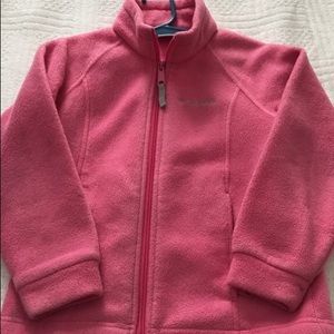 Columbia fleece pink jacket