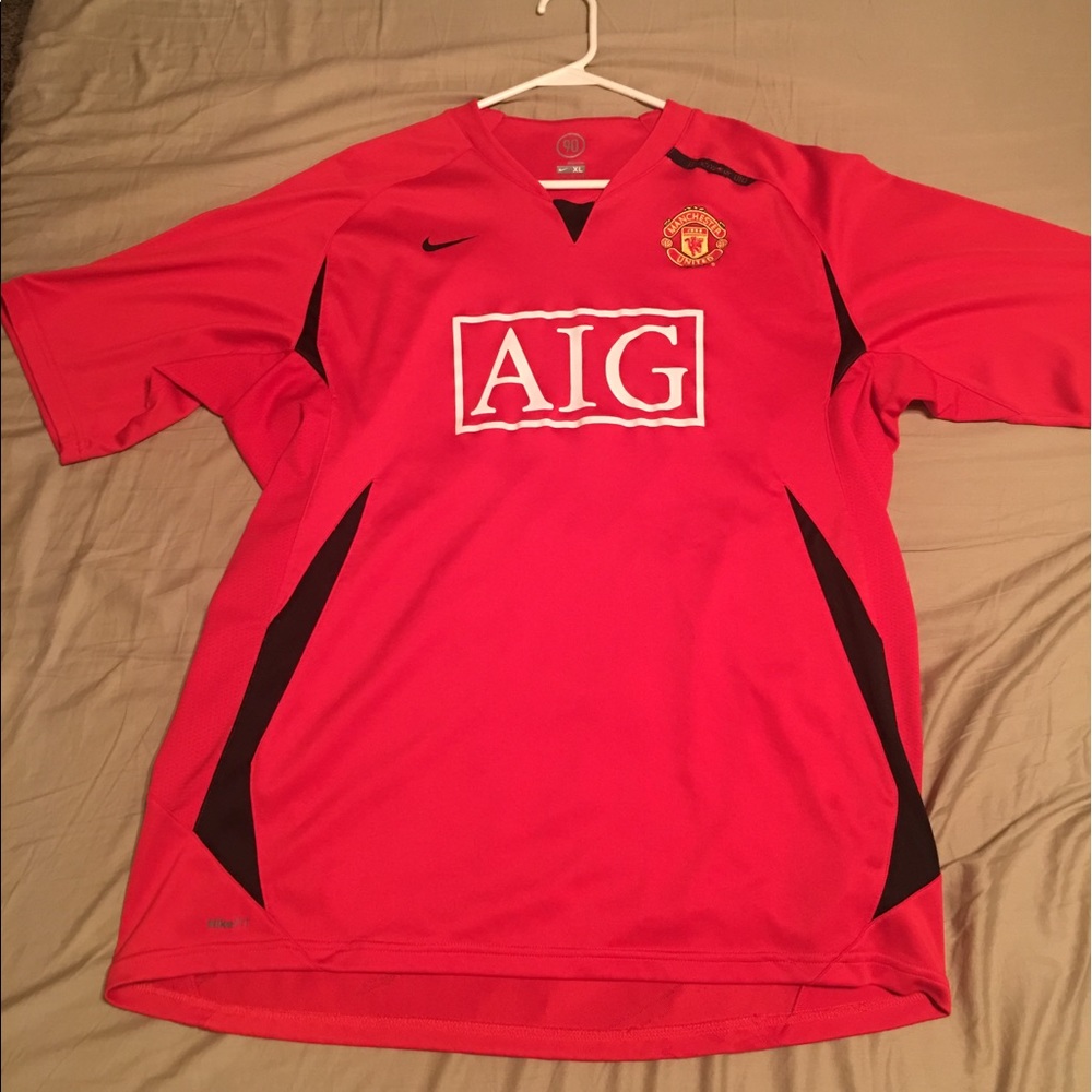 Manchester United 2008 warm up jersey