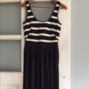 J Crew tank, pleated dress