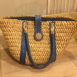 24 Hour Sale Michael Kors Straw Santorini Bag