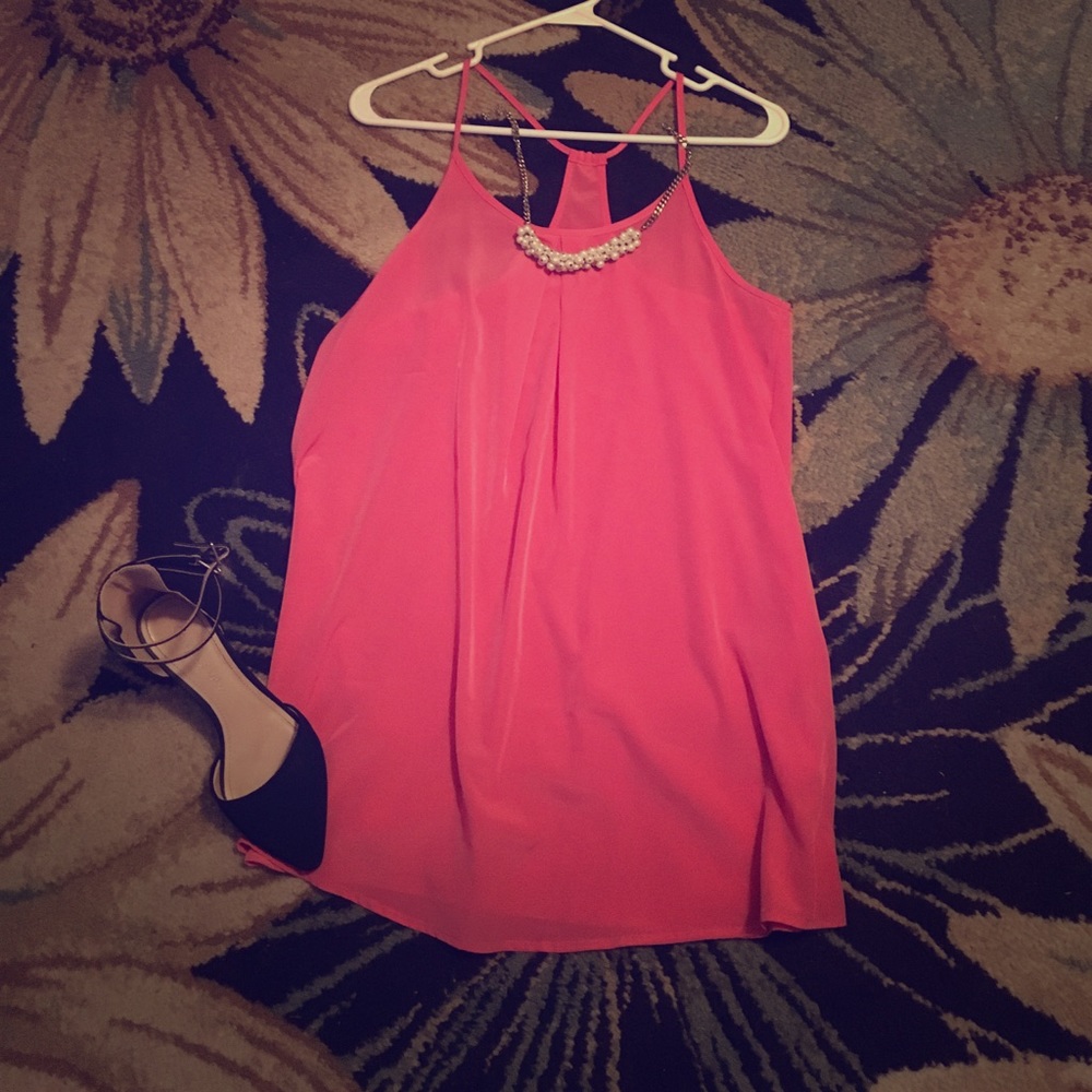 Bubble gum pink mini dress