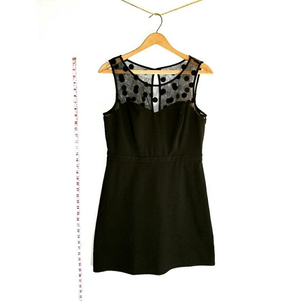 Lauren Conrad Polka Dot Black Mini Dress