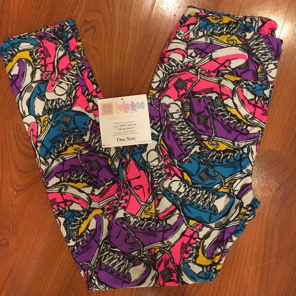 New w Package Lularoe Neon OS "Converse" Leggings