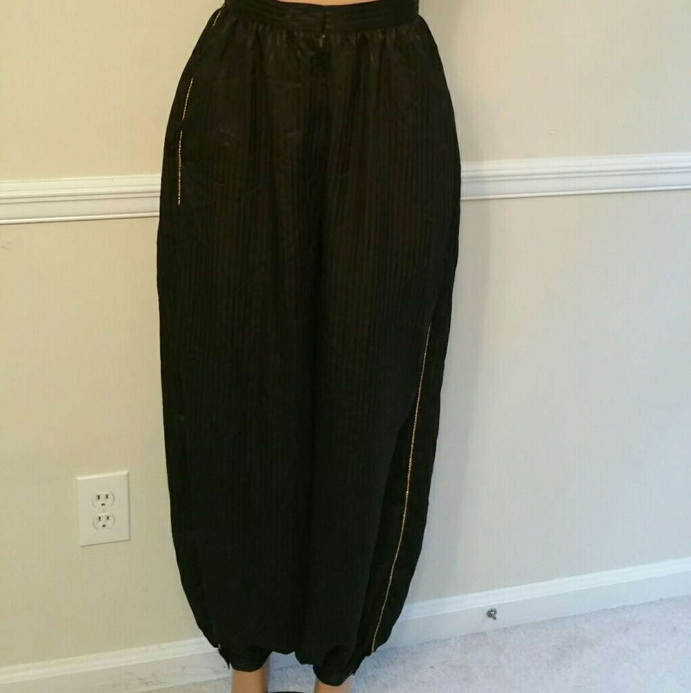 Vintage Satin Disco Jeanie Pants
