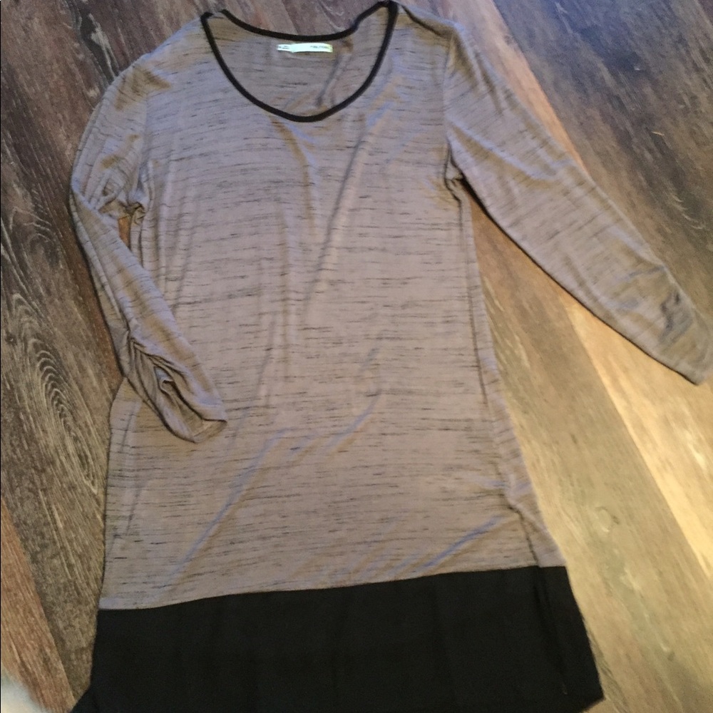 Long purple and black shirt