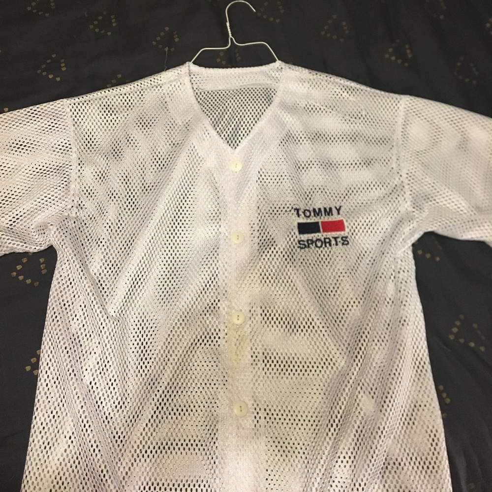 Vintage Tommy  Hilfiger baseball jersey