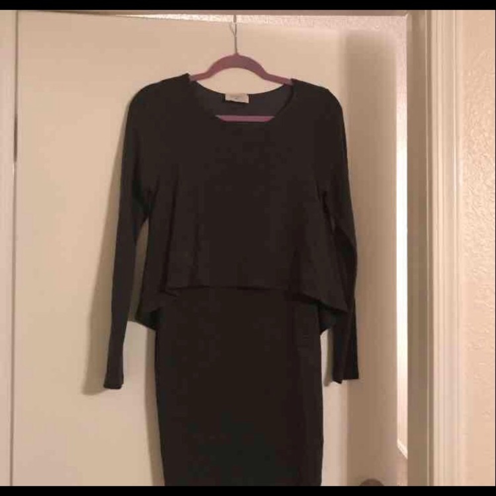 Long sleeve fitted dress