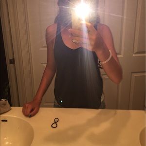 Black and Gray Lululemon Top