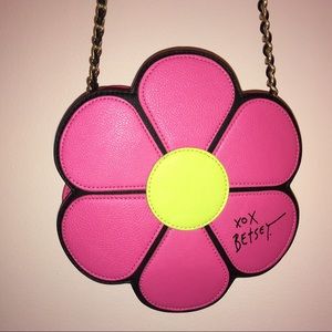Betsey Johnson Pink Pushing Daisies Purse