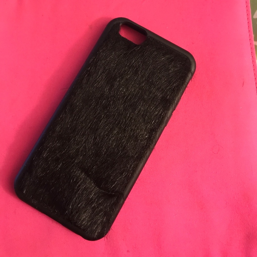 Wildflower case black fur iPhone 6/6s