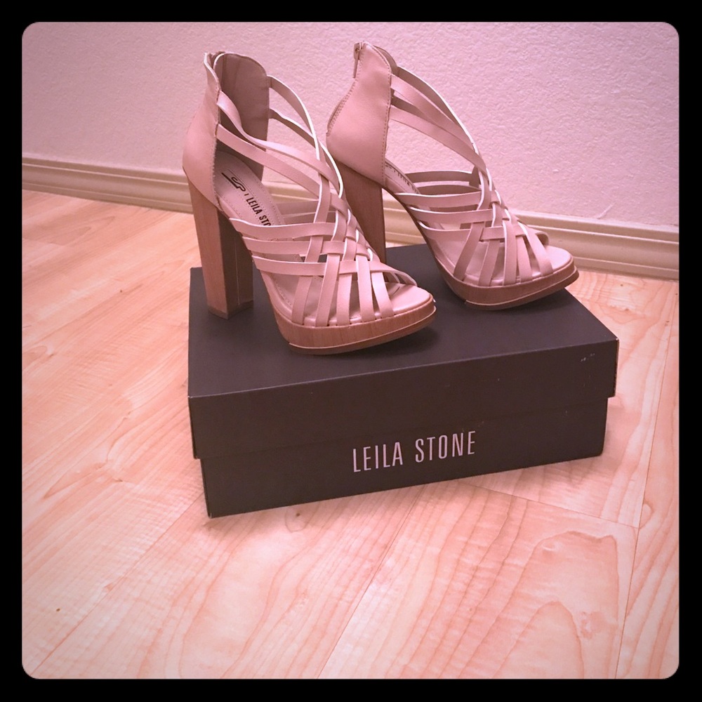 Leila stone heels