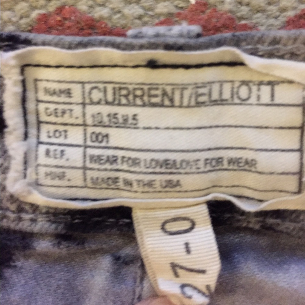 Current Elliott Python Ankle Pant Sz 27 - image 4