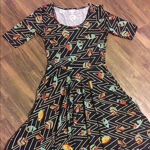 LuLaRoe feather Nicole dress