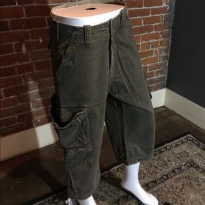 Mens long cargo shorts