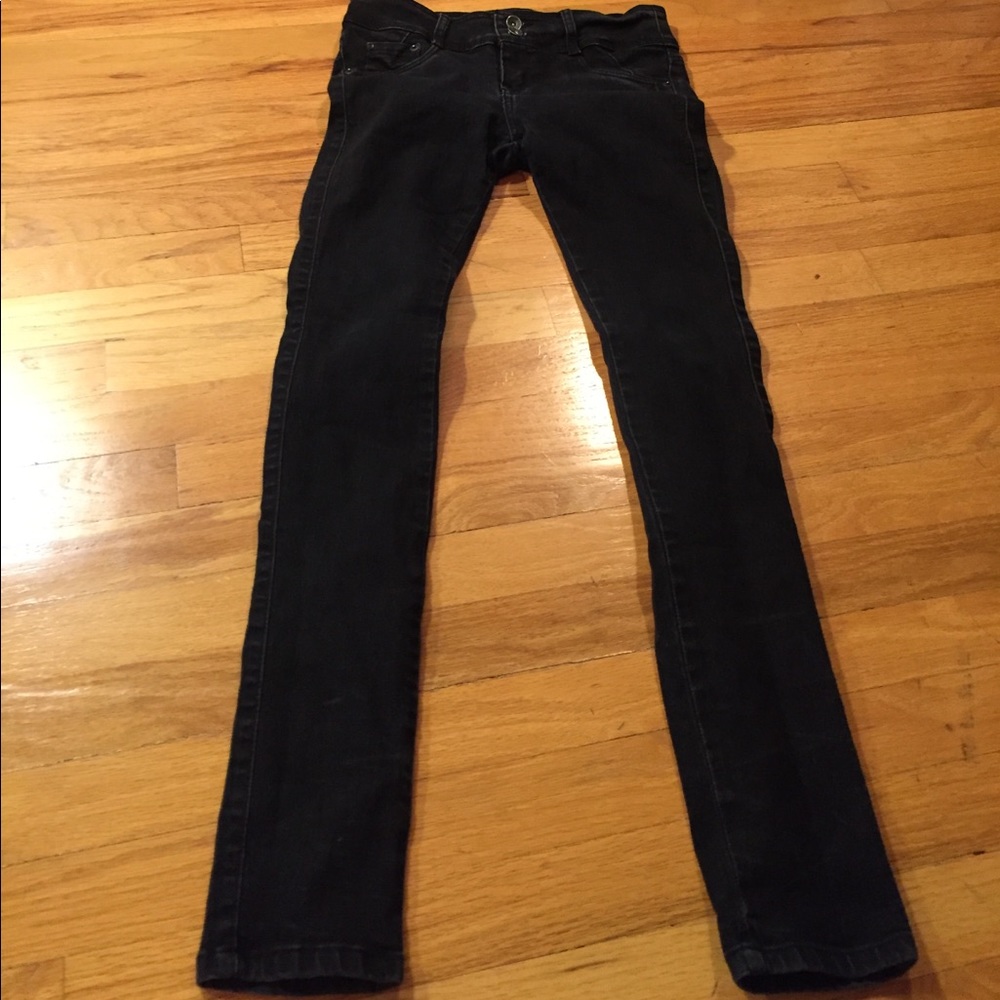 Zara premium denim skinny intentional fade black