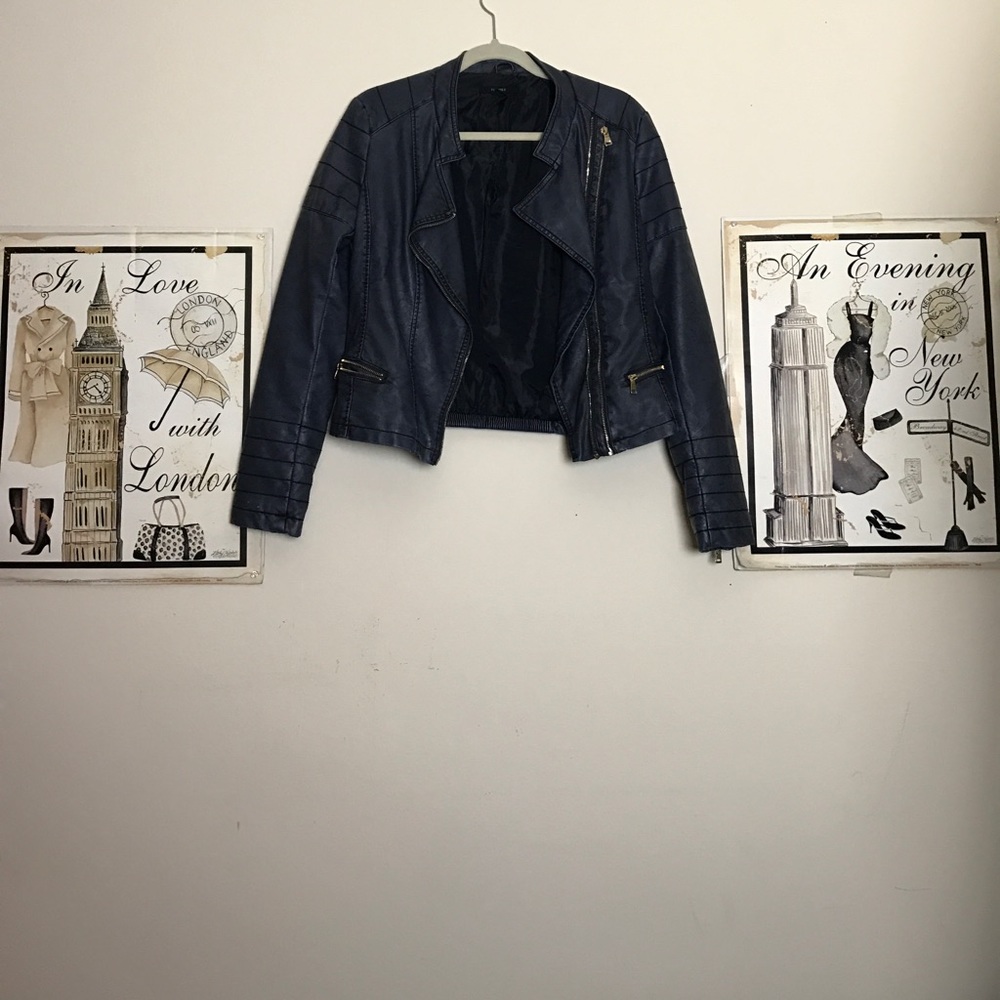 Edgy Motocross Jacket with Embellished Zippers