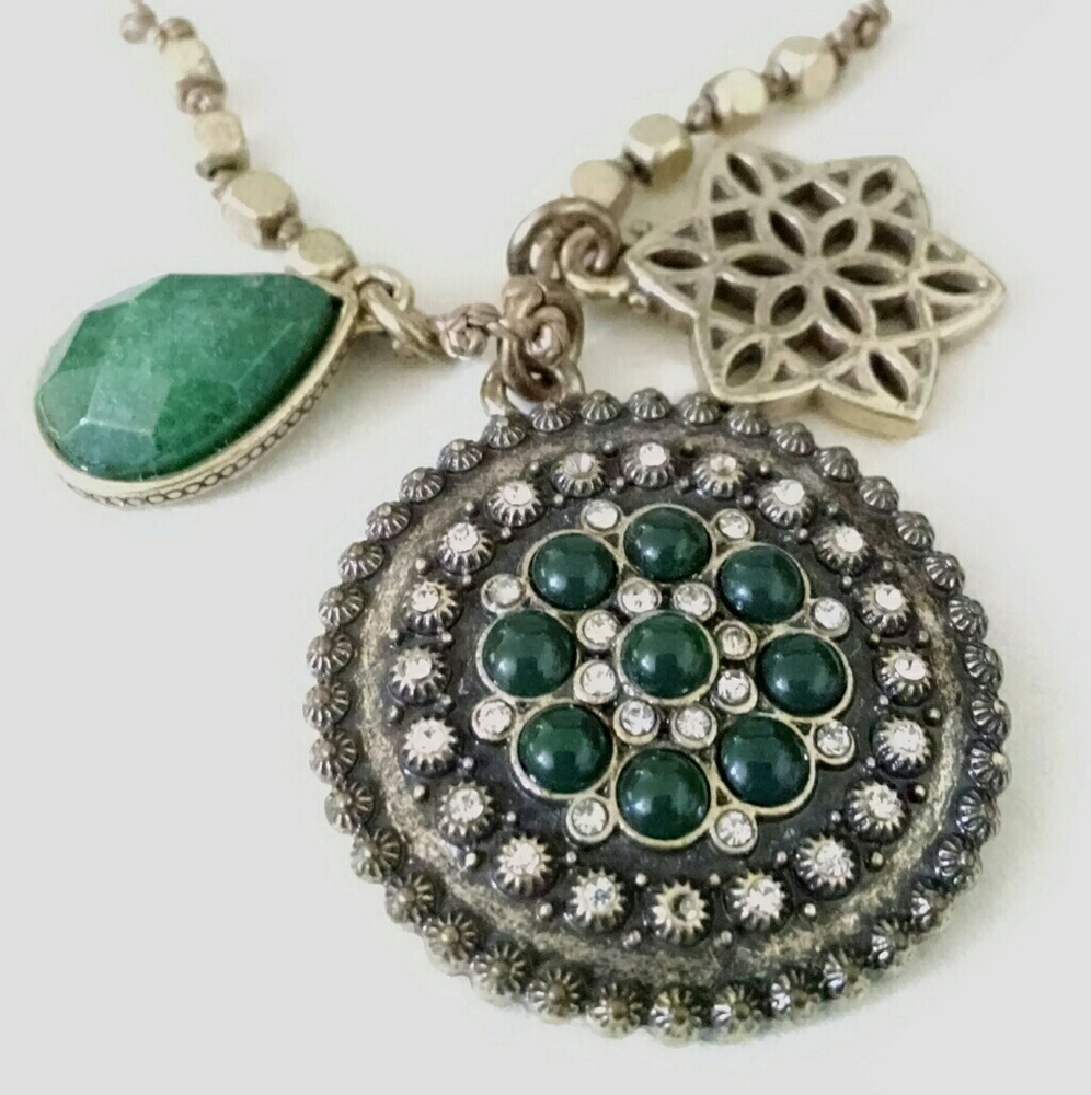 🍀Lucky Brand 🍀 Double sided Charm Necklace, 29"