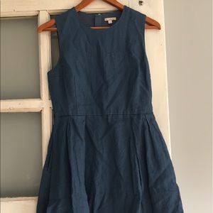 GAP sleeveless blue dress.