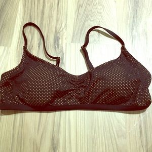 Mossimo tan and black bathing suit top