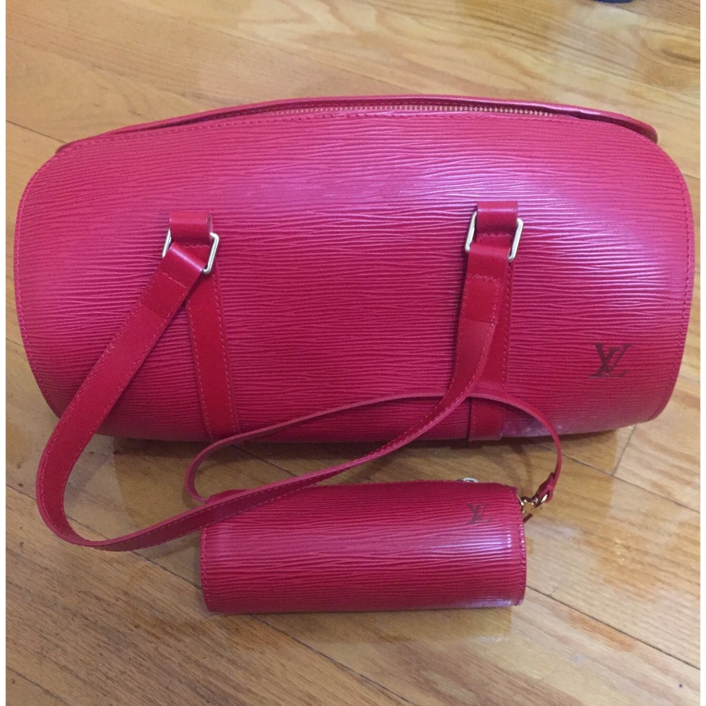 Authentic Louis Vuitton Epi Leather Soufflot Bag