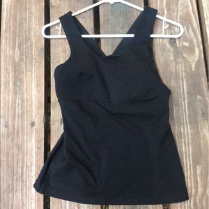Ibex tank top with built-in bra