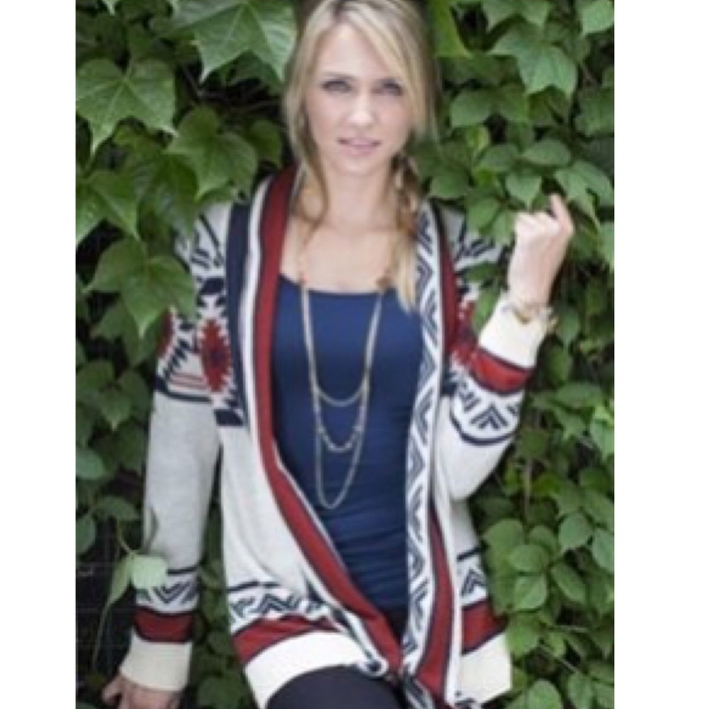 Never Been Worn Aztec Print Cardigan