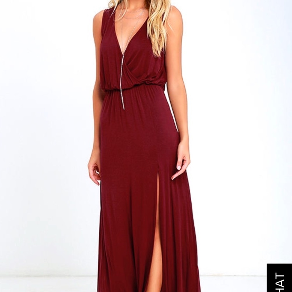 RACING HEARTS WINE RED MAXI DRESS💃🏽
