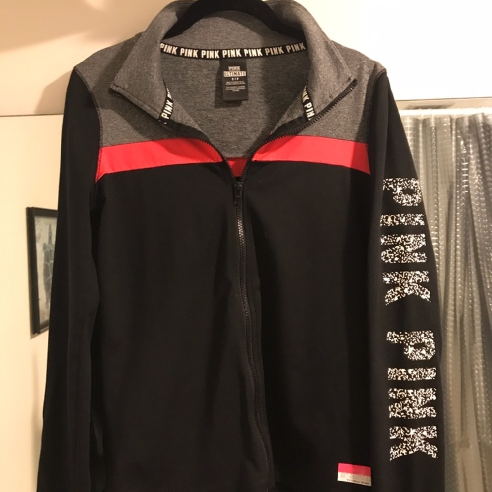 Victoria's Secret pink Ultimate track jacket small