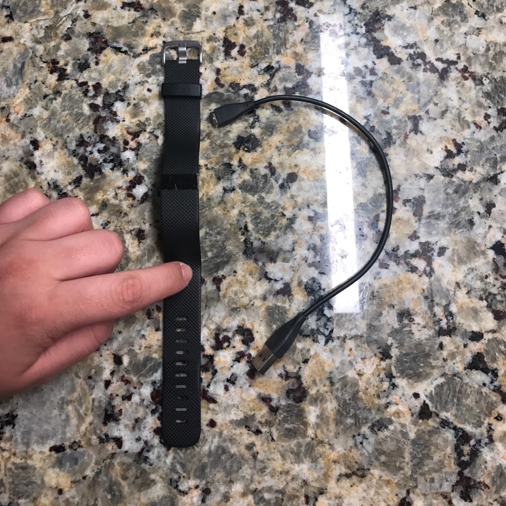Fitbit Charge HR and Charger