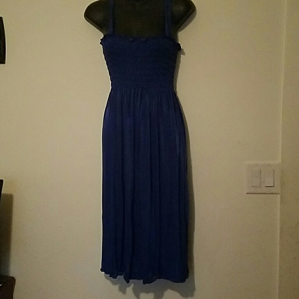 large dark blue swim cover / dress