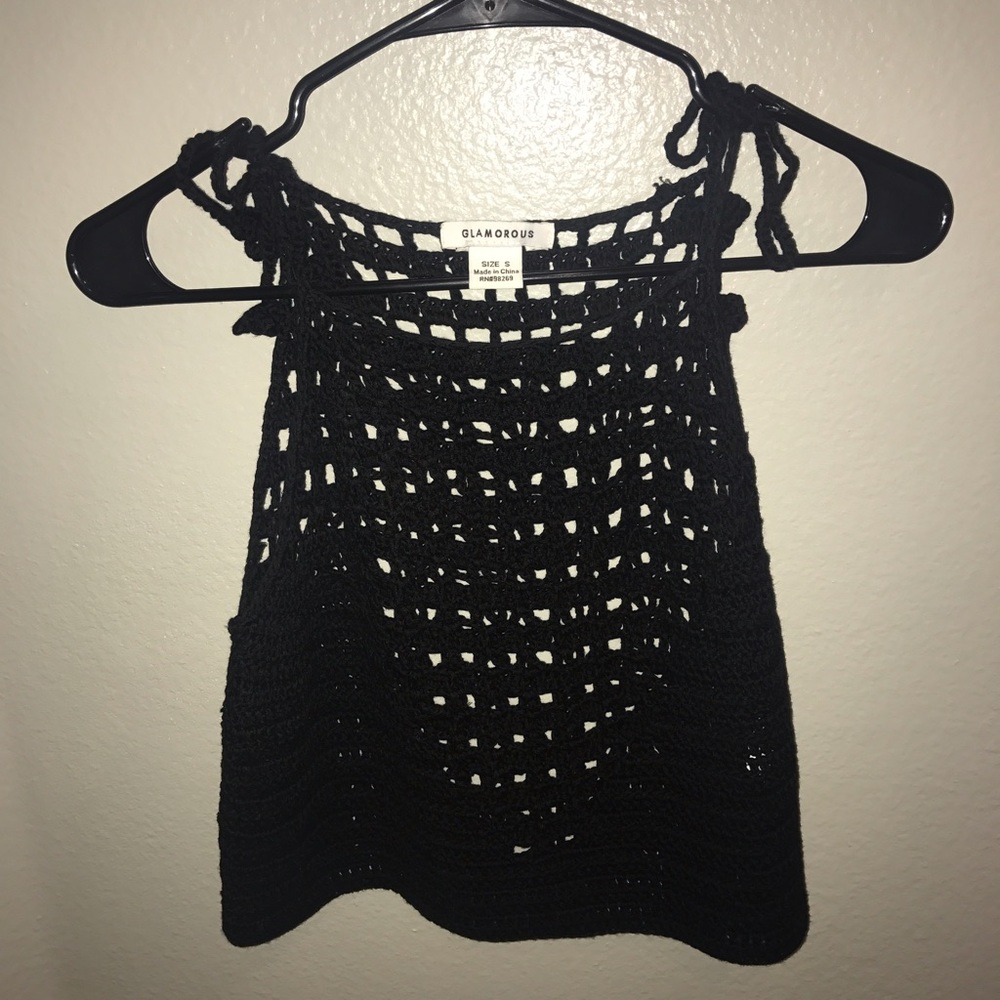 Black Knit Top from Nasty Gal