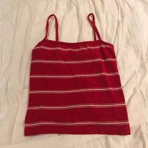 Red Brandy Melville semi cropped top