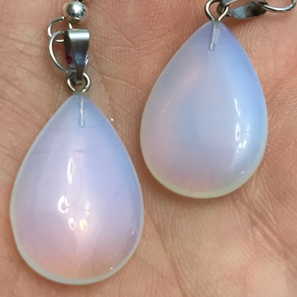 New💙💎Beautiful Opal Earrings💎💙Teardrop Dangle - Picture 5 of 7