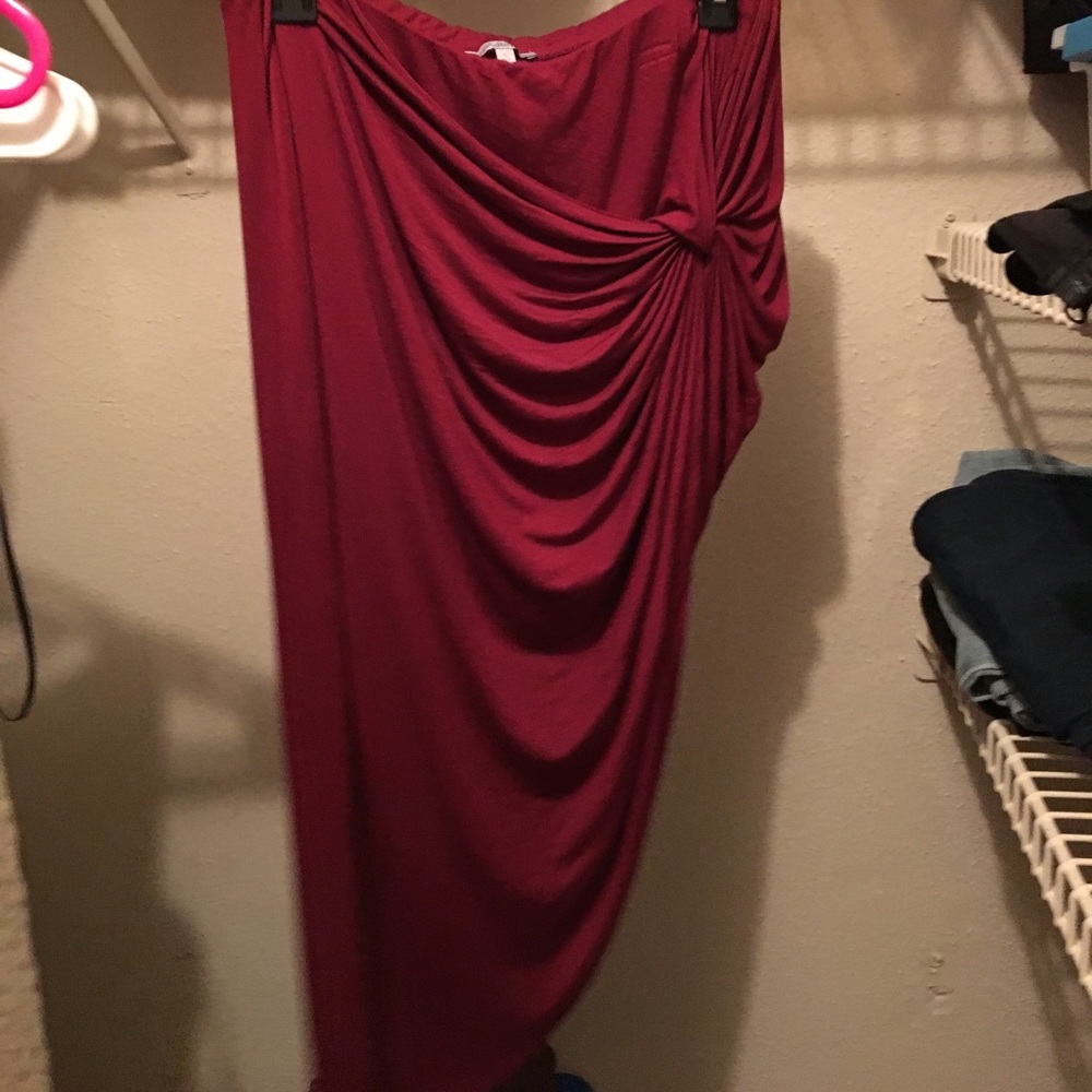 Burgundy Skirt