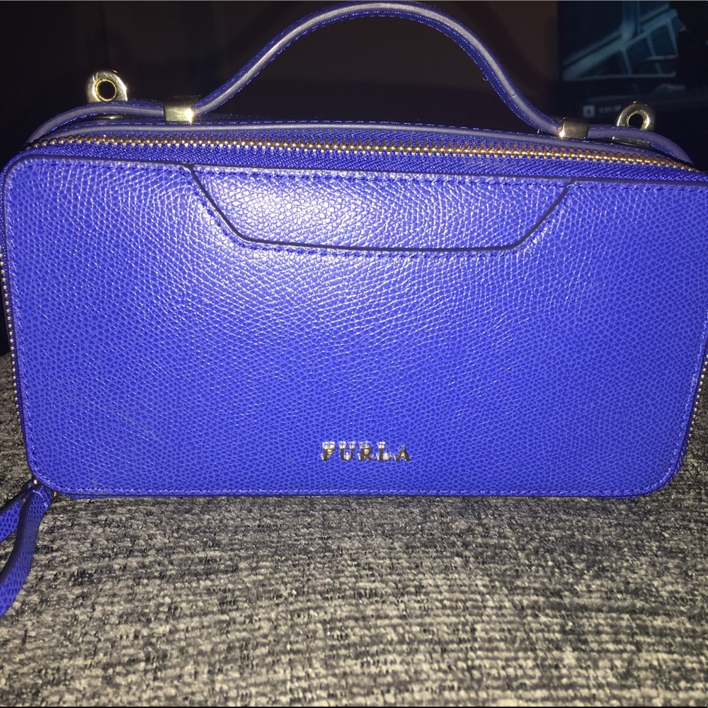 Furla blue crossbody