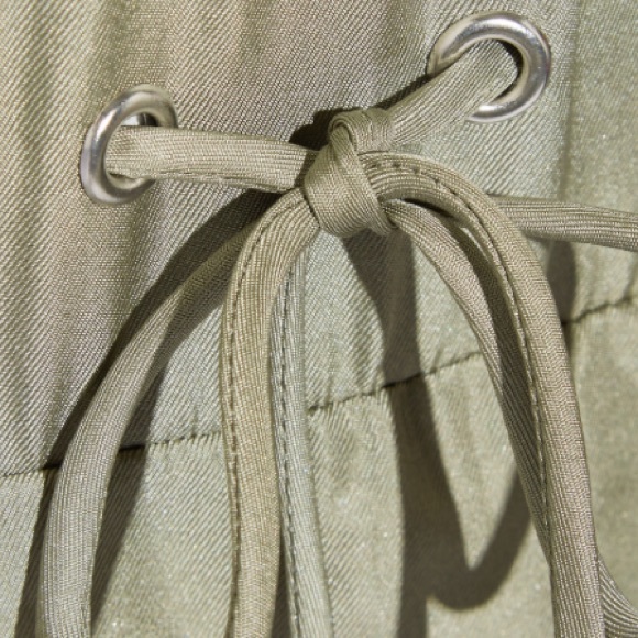 NWOT rag & bone silk twill elisa romper in vetvier - Picture 7 of 7