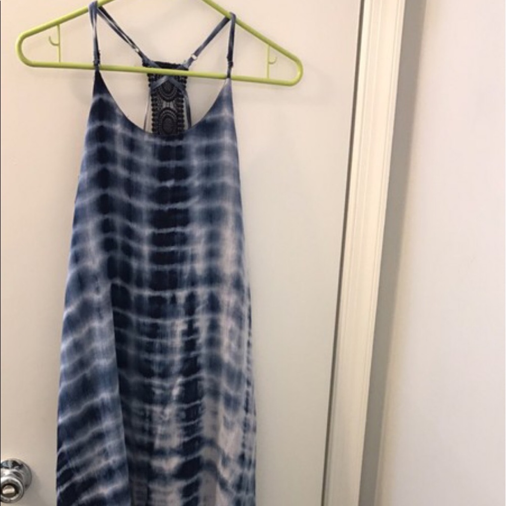 Francescas Tie dye high low midi dress