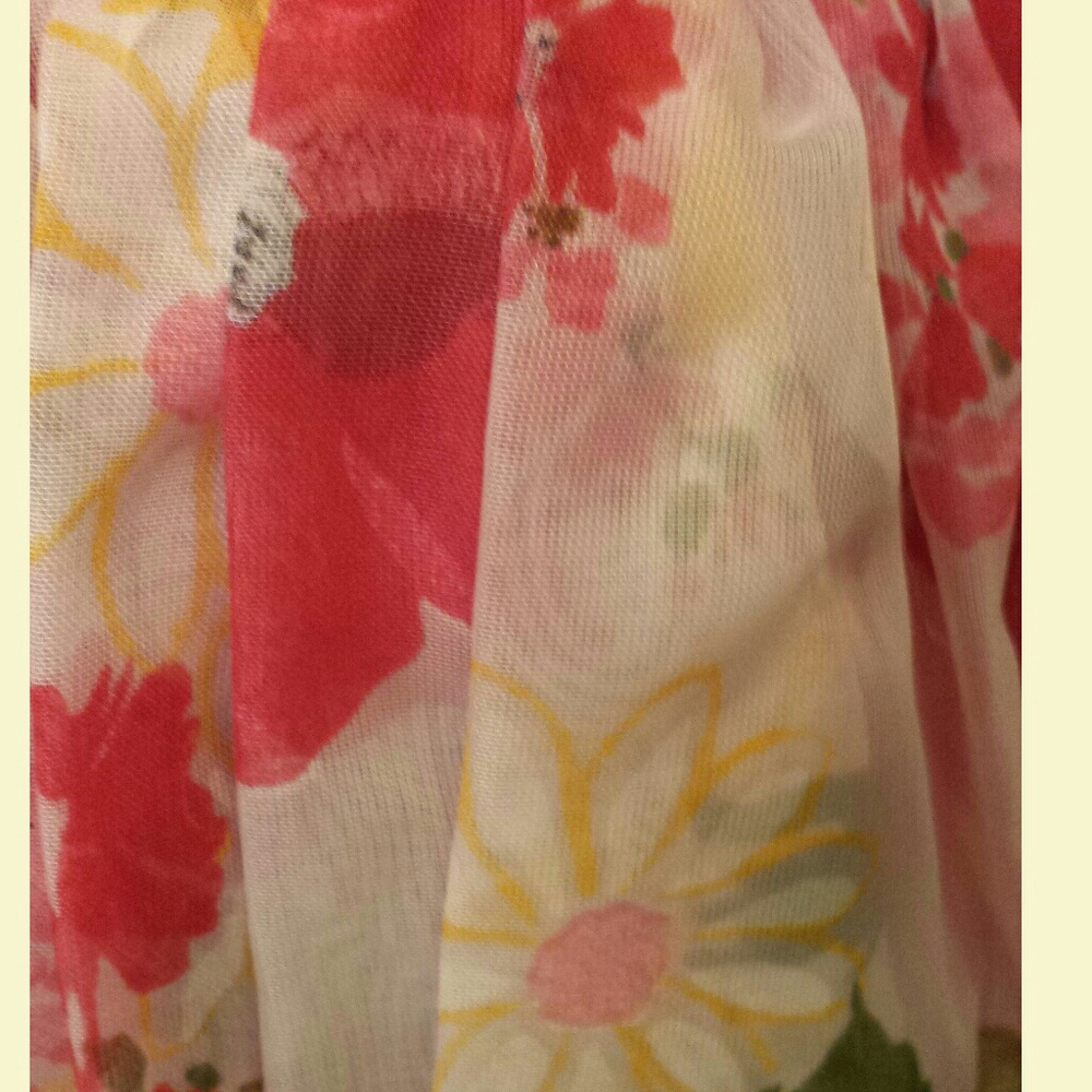 Vintage Handmade Sheer Floral Dress - Picture 6 of 6