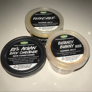 Lush set (2 shower jellys + one skin conditioner)